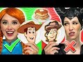 ANNA VS MALEFICENT PANCAKE ART CHALLENGE. We Make Buzz Lightyear, Lion King, and Trolls.