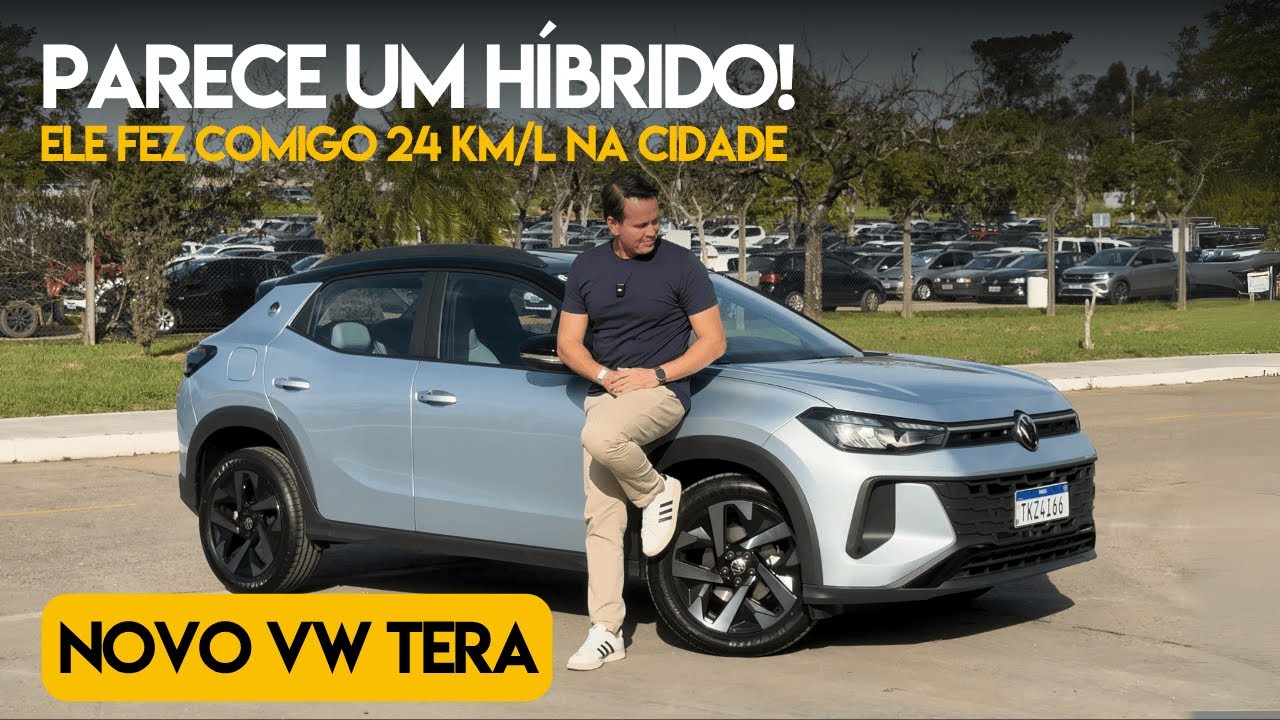 Parece um híbrido! Ele fez 24km/l comigo na cidade - Novo VW Tera!