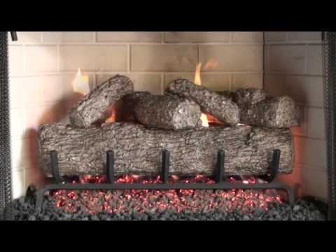 Peterson Gas Logs - Live Oak Demo - YouTube