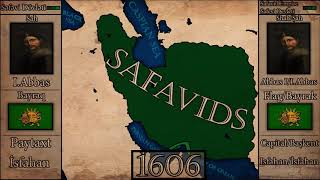 شاهد الدولة الصفوية من القيام إلى السقوط - خريطة متحركة 1501 – 1736