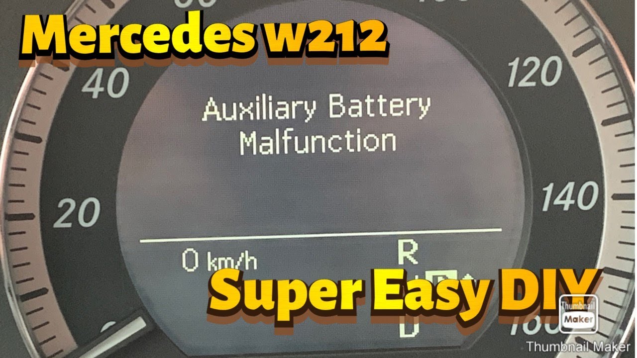DIY Mercedes Auxiliary Battery Replacement YouTube
