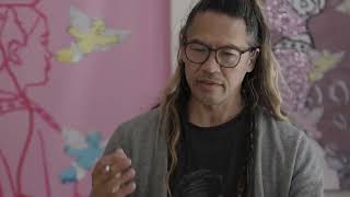 Visual artist, Sayon sharing about his work, background and processes
