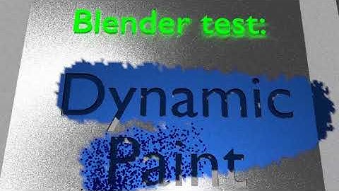 Blender test: Dynamic Paint, part 2: Particles.