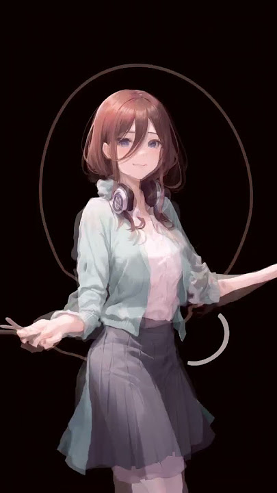 Miku Nakano gambare gambare senpai ai #mikunakano #gambare #ai