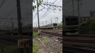 JR宇都宮線上り列車発車