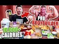 I Ate Like a Pro BODYBUILDER for A Day!! (10,000+ CALORIES CHALLENGE FT. PRO BODYBUILDER)