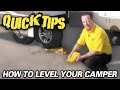 How to Level Your Camper | Pete's RV Quick Tips (CC)