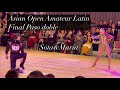 2026 Asian Open Amateur Latin Final Paso doble. Sota &Maria