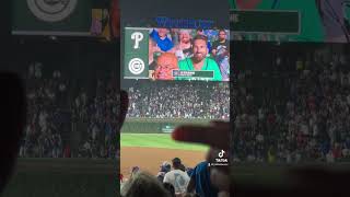 Thank you Chicago Cubs for the shoutout at Historic Wrigley Field! #countrymusic