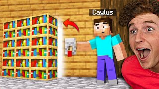 I Built A SECRET BASE w/ MODS In My Friends House.. (Minecraft) screenshot 5