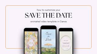 How to Customize Your Animated Save the Date Video in Canva (Step by Step)