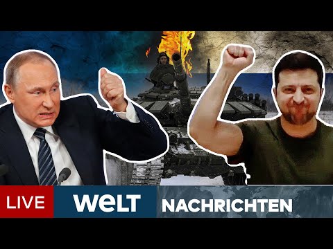 KAMPF UM UKRAINE: Mutiger Selenskyj bleibt in Kiew - Intensive Kämpfe um Städte | WELT Newsstream