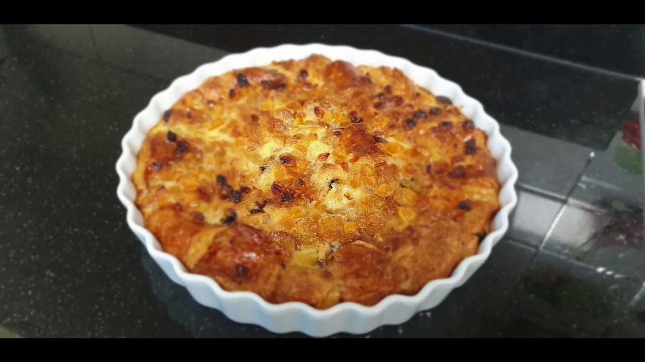 Croissant pudding - بودنغ الكرواسان