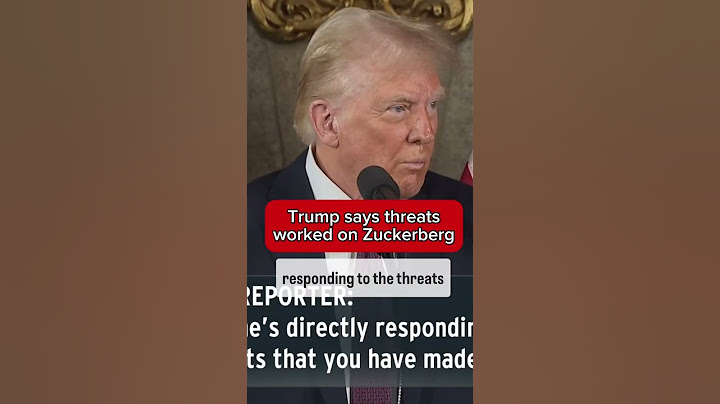 Trump says threats worked on Zuckerberg