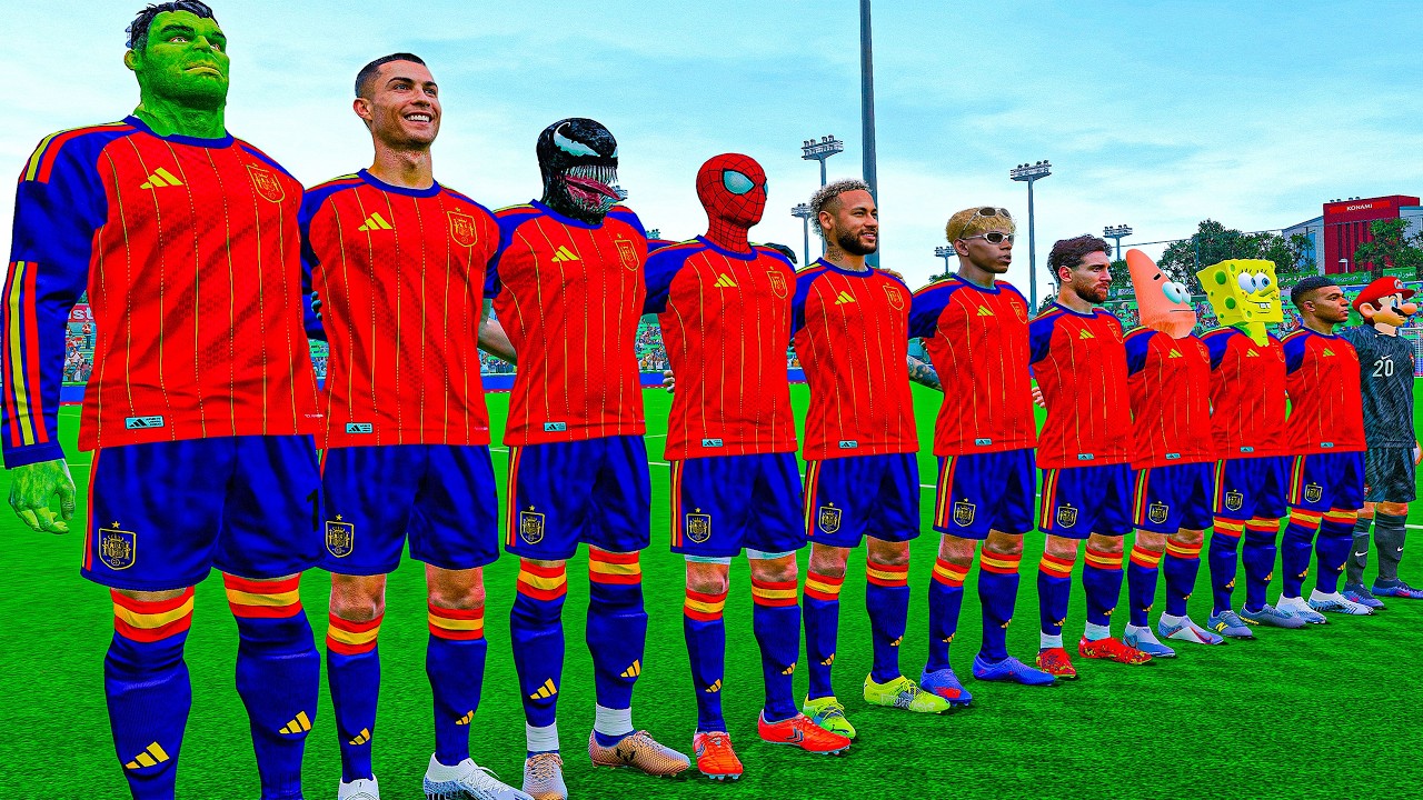 Роналду, Месси, Человек-паук, Неймар 🌍 Что если бы Роналду, Месси, Человек-паук, Неймар и все ост...