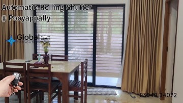 Automatic Premium Perforated Rolling Shutter installed at Pooyappally, Kollam | 📞8304884072