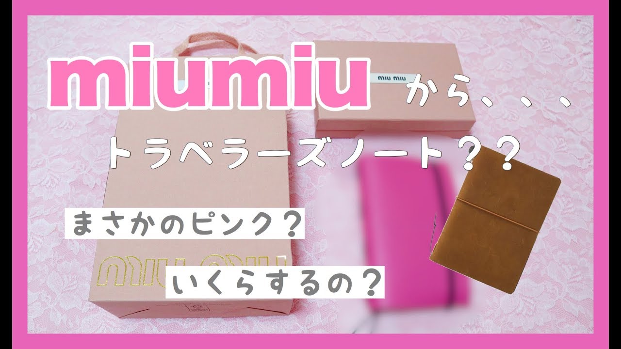 手帳紹介】*miumiuの手帳？トラベラーズノート？* - YouTube