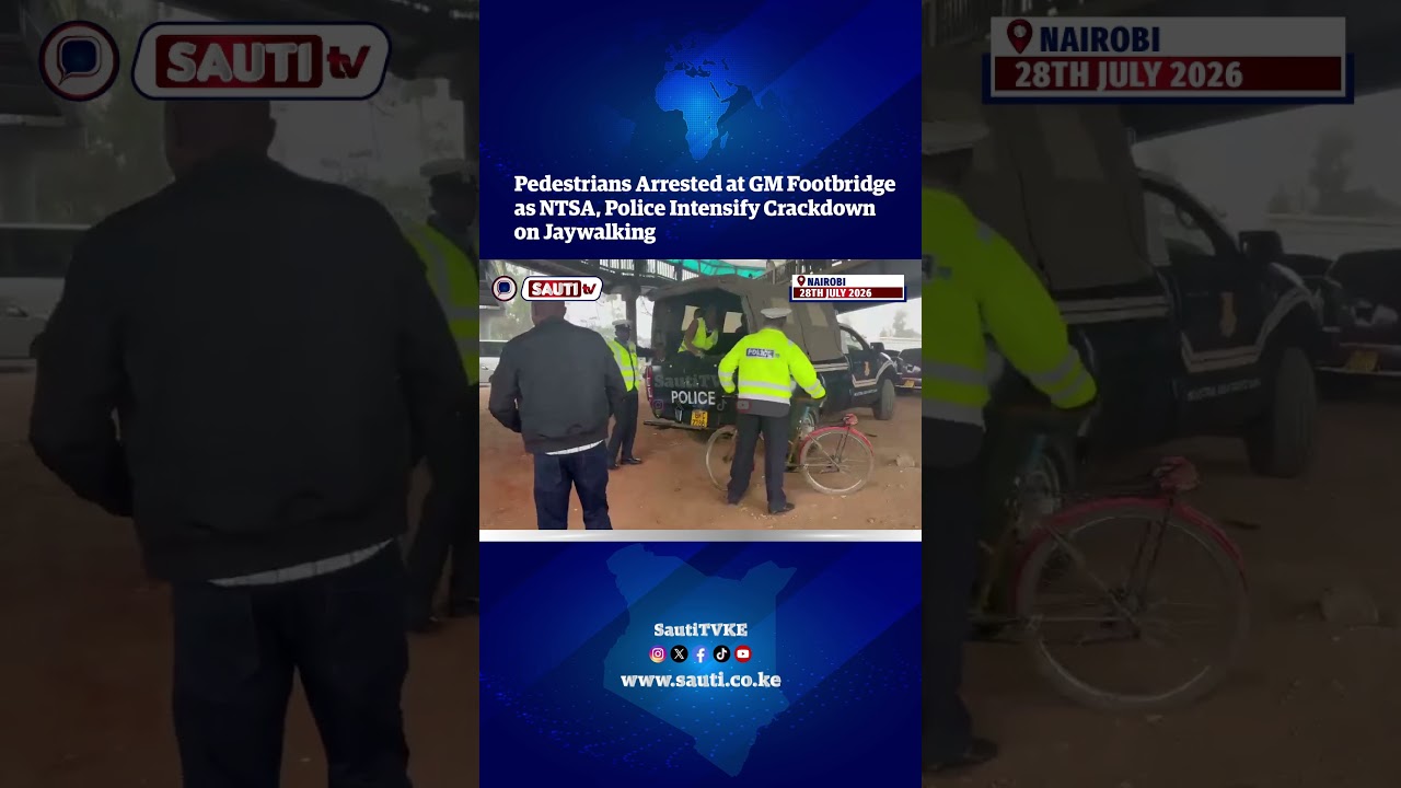Pedestrians Arrested at GM Footbridgeas NTSA, Police Intensify Crackdown on Jaywalking