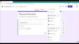 Opening and Familiarizing Google Forms