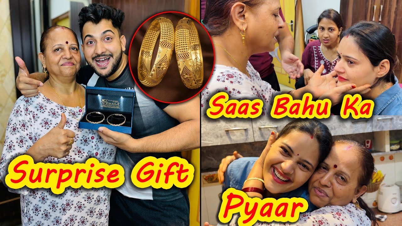 Mummy Ko Diye Gold Bangles Gift😍 Or Bhabhi Hui Emotional😢 | Vinay Thakur Vlogs