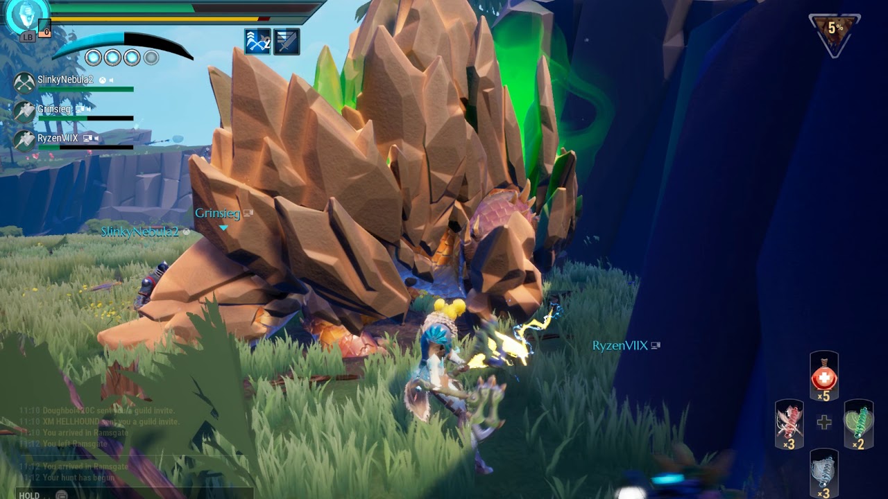 Dauntless - Rockfall Skarn (Heroic) - Chain Blades