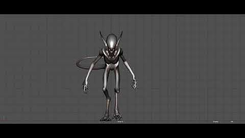maya alien walk cycle f 15