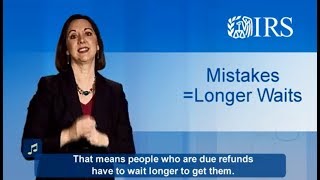 ASL: Tax Return Errors-Tips To Avoid Them (Captions & Audio)