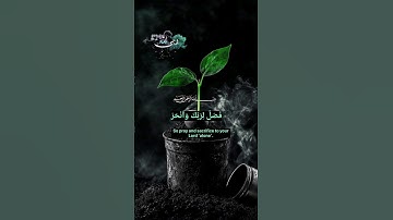 إِنَّا أَعْطَيْنَاكَ الْكَوْثَرَ #surahkawthar #سورة_الكوثر