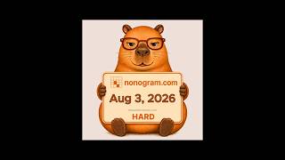 Nonogram.com Daily Puzzle (Aug 3, 2026) — Hard #mobilegaming #puzzle #nonogram #dailypuzzle