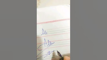 Ali Name Signature Style / A Name Signed #Ali #shortsvideo
