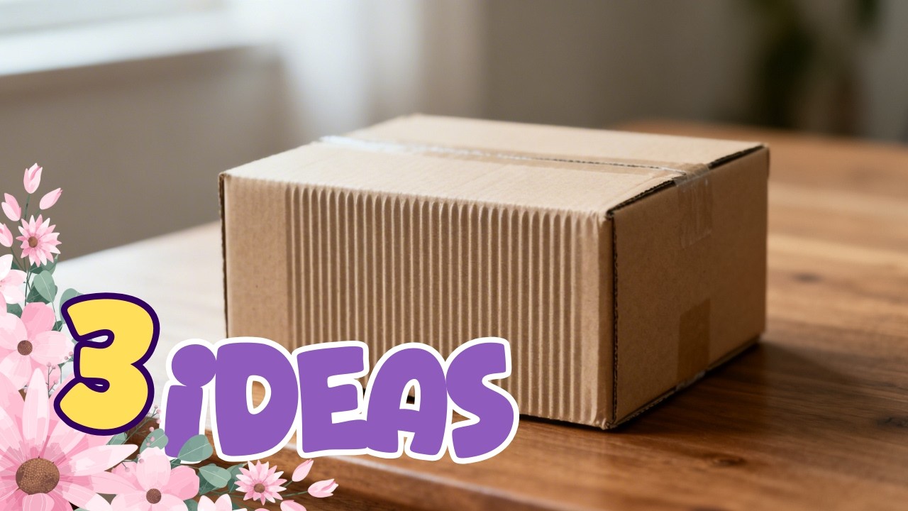 Три простых и полезных проекта по изготовлению картонных коробок своими руками.