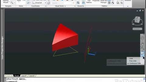 AutoCAD 3D - 3D Orbit Command - for versions 2009, 2010, 2011, 2012, 2013 & 2014