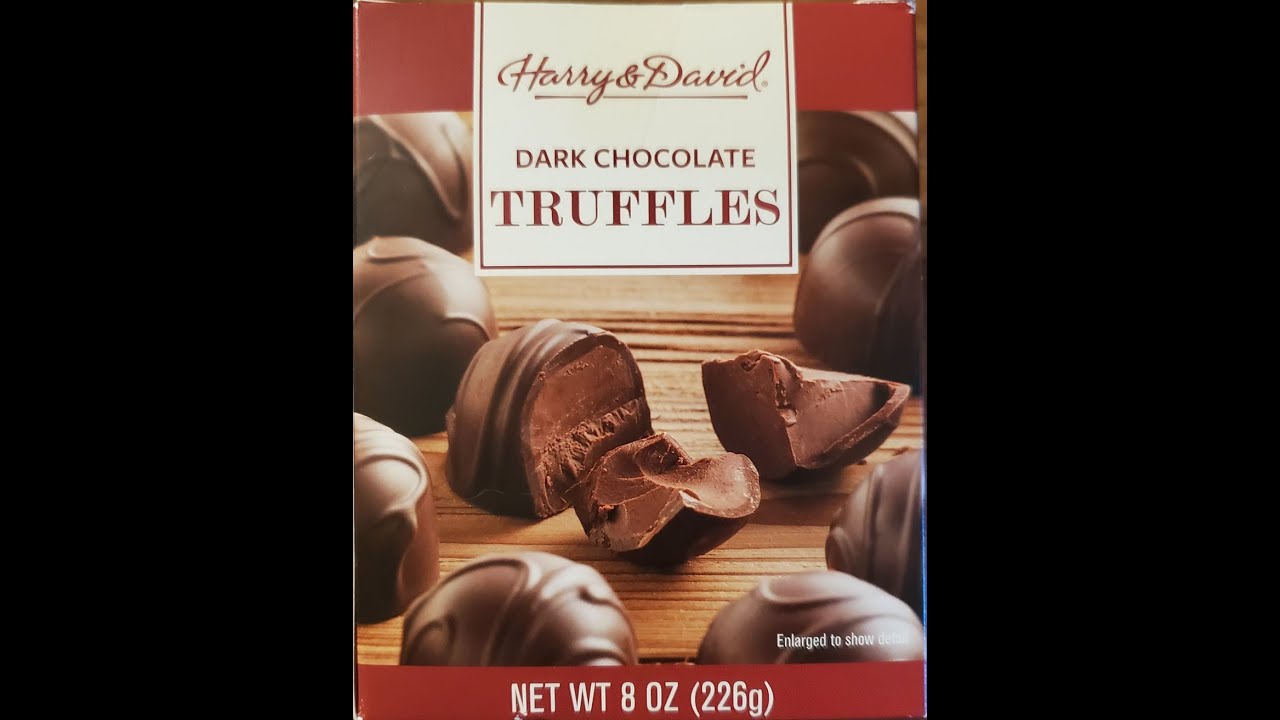 Harry & David Dark Chocolate Truffles Review YouTube