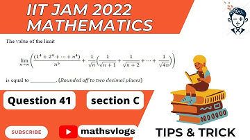 Question 41 || IIT JAM 2022 || Mathematics || Section-C