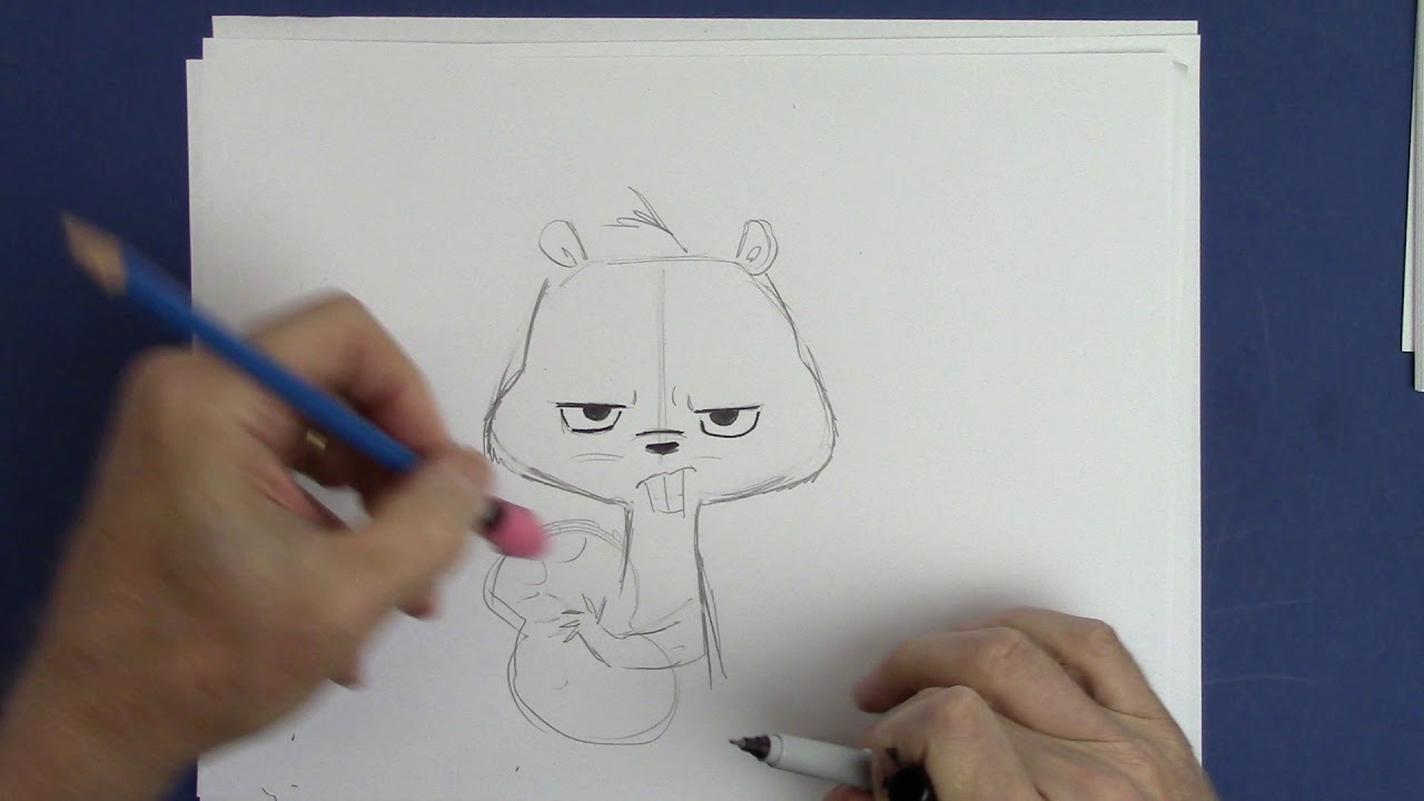 How to Draw A Cartoon Animal Step by Step - YouTube