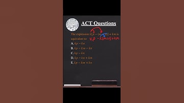 ACT Math Practice 22 - (Equivalent Expression)