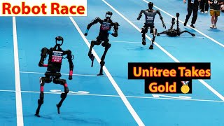 Robot Race Final Unitree Wins D At World Humanoid Games 2025