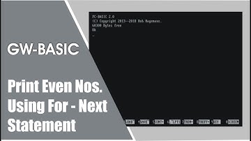 GW-BASIC Lesson 10 Urdu / Hindi