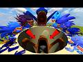 WHO WIN? BRUT SEA EATER VS ALL SHIN SONIC TAPES FAMILY IN GIANT HOLE | Garry's Mod