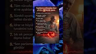 Ölüm Yaklaşırken Vücut Bu İşaretleri Verir Şlılık Indalık