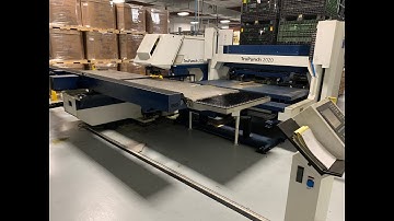 Trumpf TruPunch 2020 CNC Punching Machine w/ Automated SheetMaster for Automatic Load/Unload System