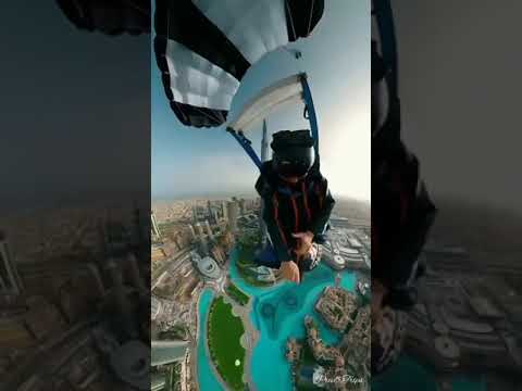 🛩️SkyDive Dubai – 360° View 🇦🇪 | #shorts #skydivedubai #travelvlog