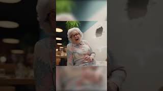 Old Lady vs Dryer Vent: Wall Breaks &amp; She’s Off! 😂💨 #shorts #funny #funthings #viral