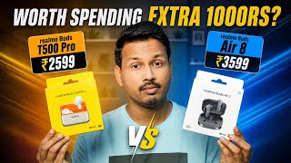 Realme Buds T500 Pro Vs Realme Buds Air 8 Detailed Comparison | Amazon Great Summer Sale 2026