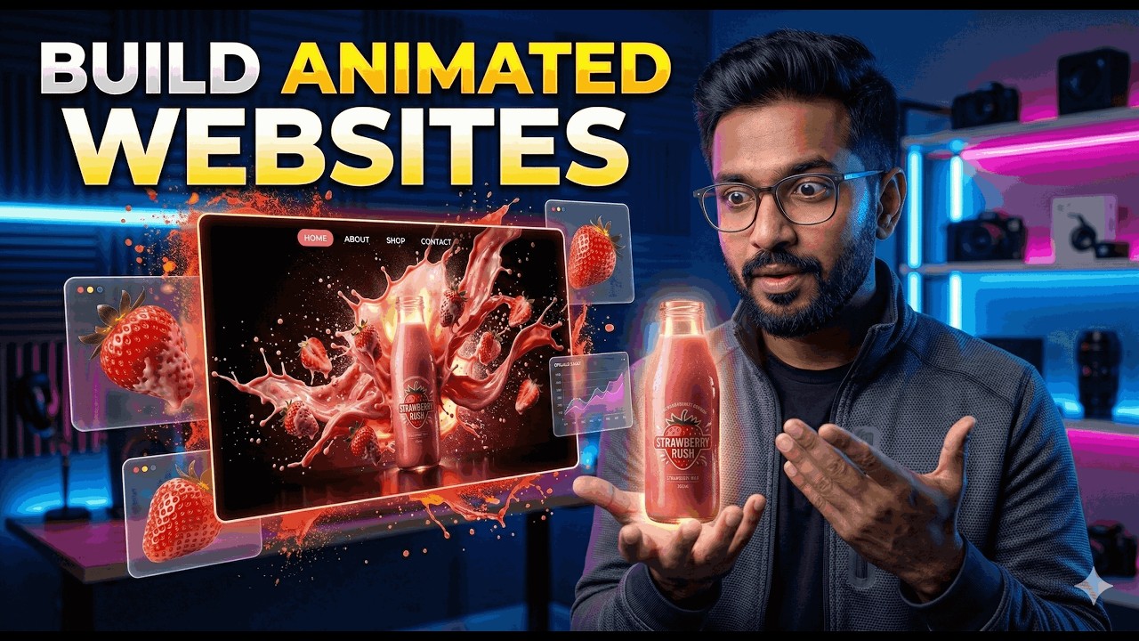 I Built an Animated Website in 10 Minutes using AI (Google Anti-Gravity ...