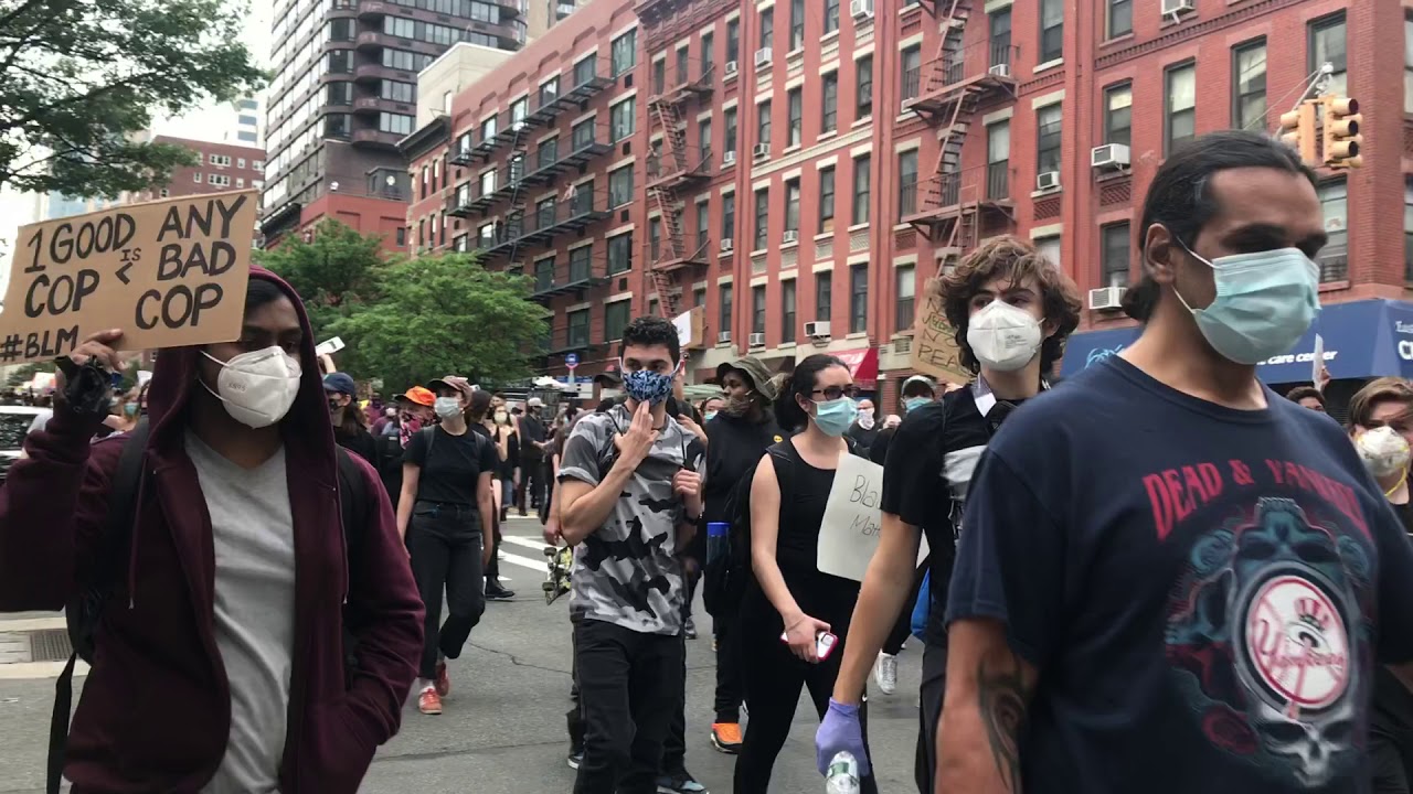 Upper East Side protest near Gracie Mansion on June 2nd, 2020 - YouTube