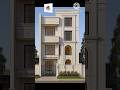 Elegant 3-Floor Home Design with Parking &amp; Garden | Luxury Front View #homedesign