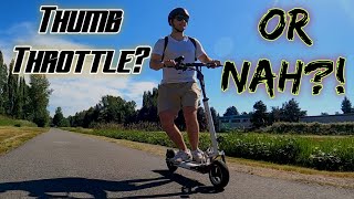 Testing Thumb Throttle VS. Trigger Throttle for Electric Scooters on the Emove Cruiser