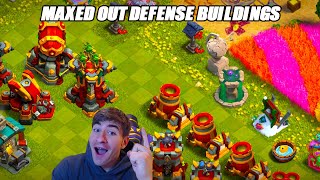 I FULLY Maxed Out All My Defensive Buildings For Town Hall 16 In Clash Of Clans!