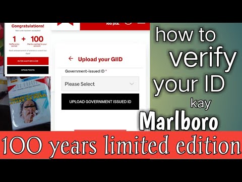 How to virefy your ID para kay Marlboro